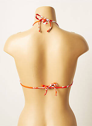Sutien de costum de baie elasticitate top triunghiuri portocalie SALINAS femeie