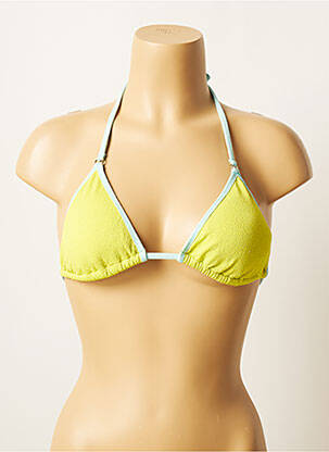 Sutien de costum de baie elasticitate top triunghiuri verde SALINAS femeie