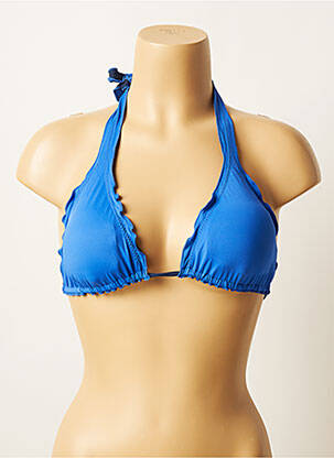 Sutien de costum de baie elasticitate top triunghiuri albastru SALINAS femeie