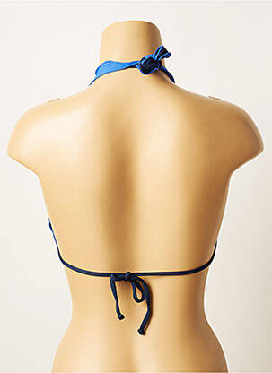 Sutien de costum de baie elasticitate top triunghiuri albastru SALINAS femeie