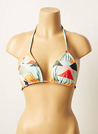 Sutien de costum de baie elasticitate top triunghiuri albastru LA PLAYA femeie