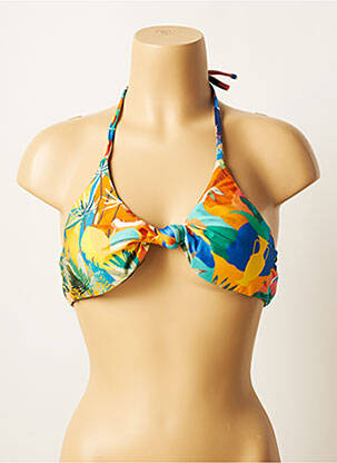 Sutien de costum de baie elasticitate sutien balconet cu decolteu înalt galben BLUE MAN femeie