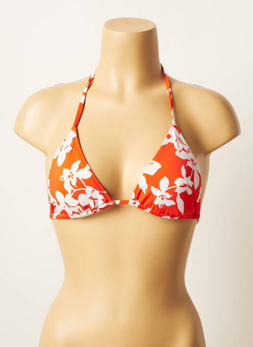 Sutien de costum de baie elasticitate top triunghiuri portocaliu SALINAS femme