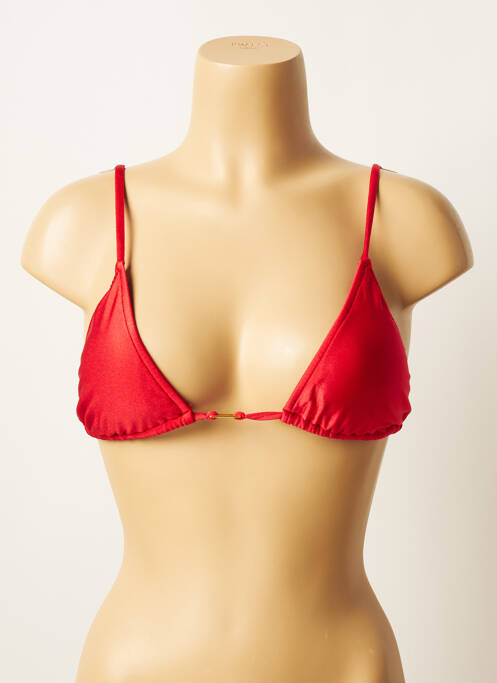 Sutien de costum de baie elasticitate top triunghiuri roșu SALINAS femme