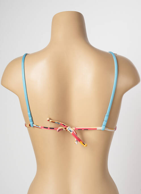 Sutien de costum de baie închidere cu legături de legat top sutien modelat roz SALINAS femme