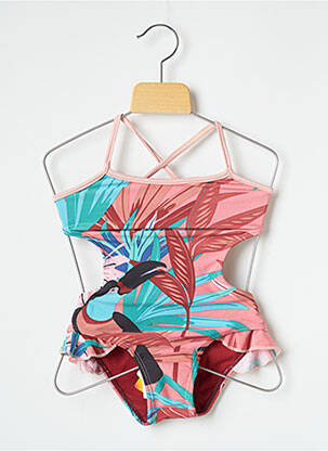 Costum de baie dintr-o singură piesă roz BLUE MAN fată