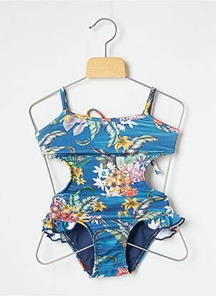 Costum de baie dintr-o singură piesă elasticitate albastru BLUE MAN fată