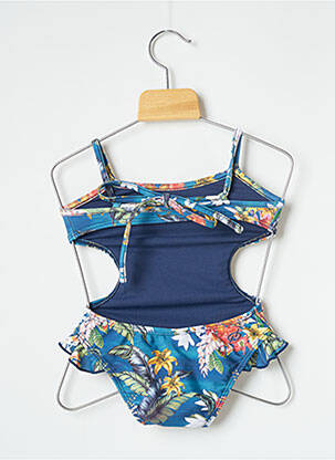 Costum de baie dintr-o singură piesă elasticitate albastru BLUE MAN fată