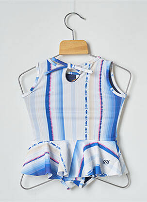 Costum de baie dintr-o singură piesă elasticitate albastru BLUE MAN fată
