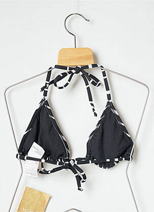 Sutien de costum de baie elasticitate top triunghiuri negru SALINAS femeie