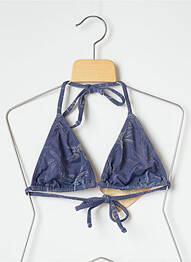 Sutien de costum de baie elasticitate top triunghiuri albastru SALINAS femeie