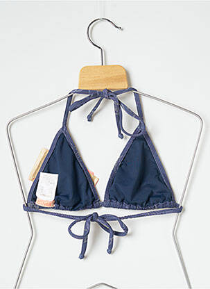 Sutien de costum de baie elasticitate top triunghiuri albastru SALINAS femeie