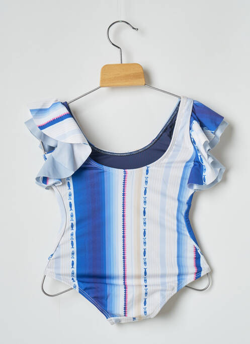 Costum de baie dintr-o singură piesă albastru BLUE MAN fată