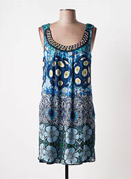 Rochie scurtă fără mâneci fără mâneci albastru DESIGUAL femeie