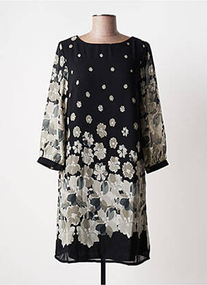 Rochie scurtă mâneci lungi mâneci lungi negru BLANCHEPORTE femeie