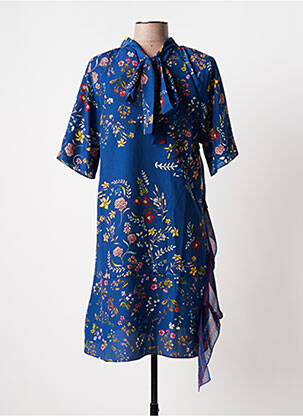 Rochie scurtă mâneci scurte mâneci scurte albastru DESIGUAL femeie