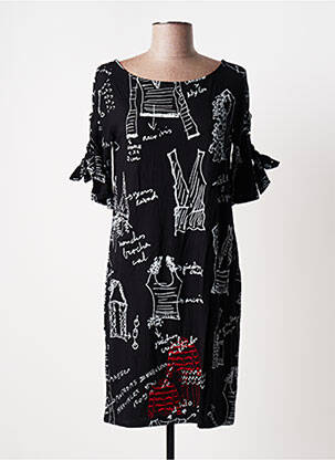 Rochie scurtă mâneci scurte mâneci scurte negru DESIGUAL femeie