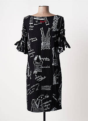 Rochie scurtă mâneci scurte mâneci scurte negru DESIGUAL femeie