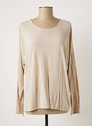 Pulover bej POLES femeie