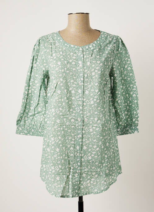 Tunică mâneci lungi verde BLANCHEPORTE femeie