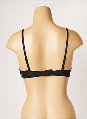 Sutien efect material satinat top triunghiuri negru AUBADE femeie