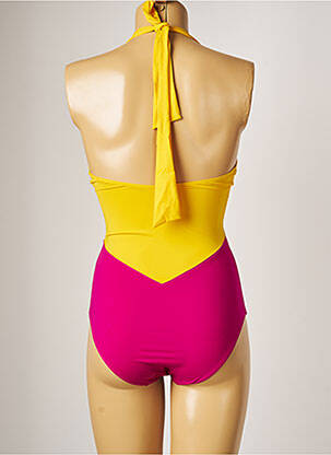 Costum de baie dintr-o singură piesă elasticitate top triunghiuri roz AUBADE femme
