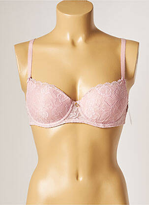 Sutien broderie top sutien modelat roz AUBADE femeie