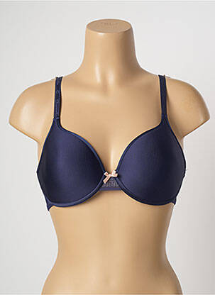 Sutien efect material satinat top sutien modelat albastru CHANTELLE femeie