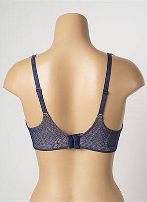 Sutien efect material satinat top sutien modelat albastru CHANTELLE femeie