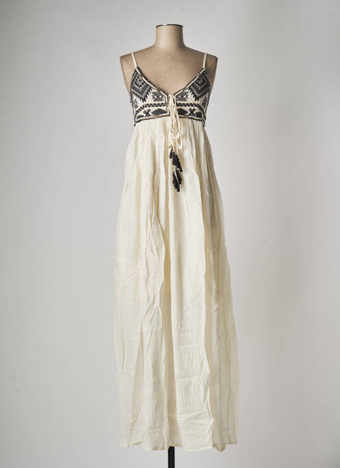 Rochie lungă bej GOA femeie