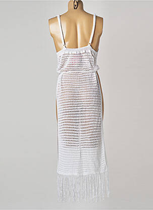 Rochie de plajă fără mâneci alb MON PETIT BIKINI femeie