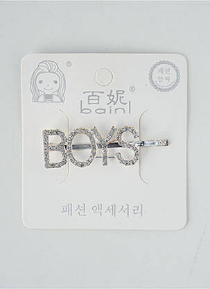 Accesoriu pentru păr gri BAINL fată