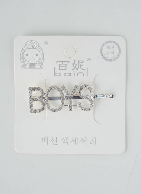 Accesoriu pentru păr gri BAINL fată