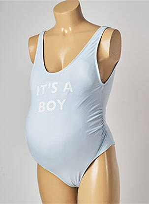 Costum de baie maternitate elasticitate albastru MON PETIT BIKINI femeie