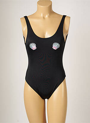 Costum de baie dintr-o singură piesă elasticitate sutien cupe întregi cu decolteu înalt negru ADOPT' X MON PETIT BIKINI femeie