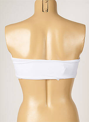 Sutien de costum de baie elasticitate top bentiță alb MON PETIT BIKINI femeie