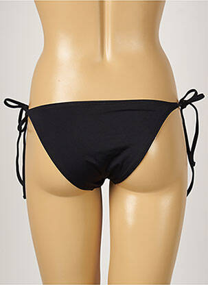 Chiloți de baie efect material satinat bikini negru MON PETIT BIKINI femeie