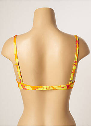 Sutien de costum de baie elasticitate sutien cupe întregi cu decolteu înalt galben BANANA MOON femeie