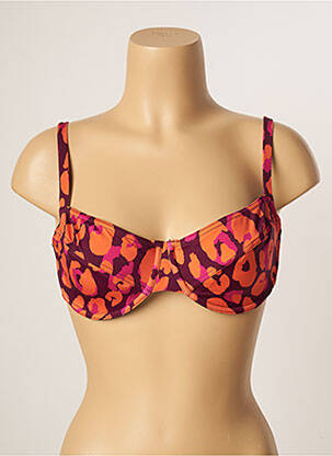 Sutien de costum de baie elasticitate sutien cupe întregi cu decolteu înalt portocaliu BANANA MOON femeie
