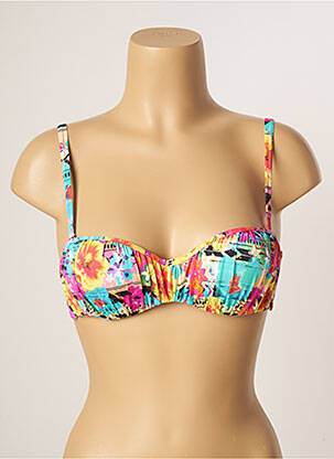 Sutien de costum de baie elasticitate sutien balconet cu decolteu înalt albastru BANANA MOON femeie