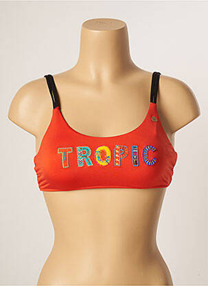 Sutien de costum de baie elasticitate top sutien tip racerback portocalie BANANA MOON femeie
