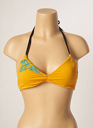 Sutien de costum de baie elasticitate sutien balconet cu decolteu înalt galben BANANA MOON femeie
