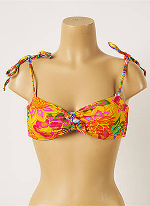 Sutien de costum de baie elasticitate top sutien modelat portocaliu BANANA MOON femme