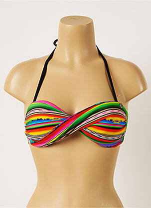 Sutien de costum de baie elasticitate top bentiță roșu BANANA MOON femeie