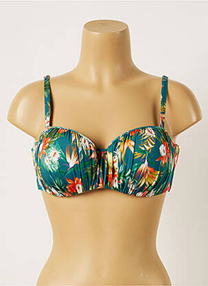 Sutien de costum de baie elasticitate top bentiță verde BANANA MOON femeie