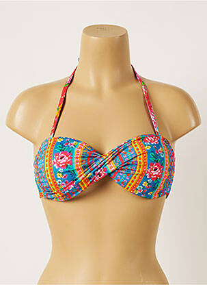 Sutien de costum de baie elasticitate top bentiță albastru BANANA MOON femme