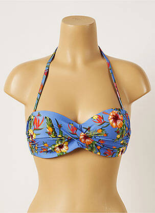 Sutien de costum de baie elasticitate top bentiță albastru BANANA MOON femeie