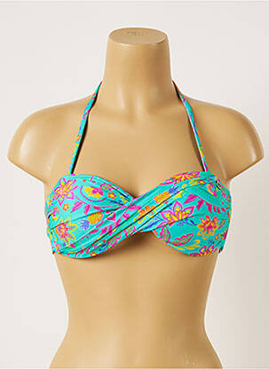 Sutien de costum de baie elasticitate top bentiță albastru BANANA MOON femeie