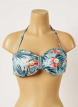 Sutien de costum de baie elasticitate top bentiță albastru BANANA MOON femeie