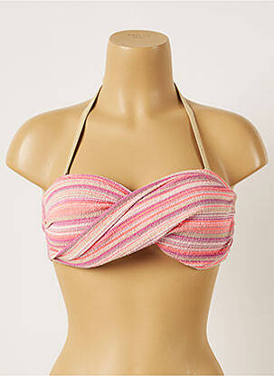 Sutien de costum de baie elasticitate top bentiță roz BANANA MOON femeie